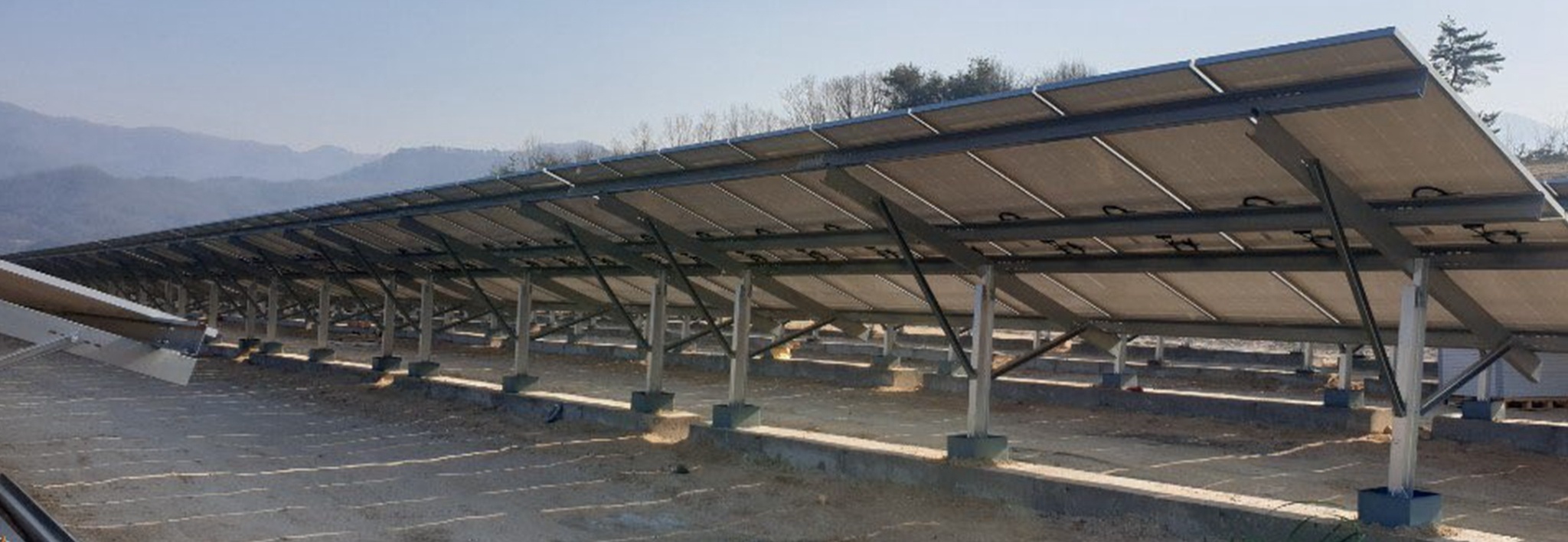 Clenergy-Freiflächenanlage PV-ezRack STMAC 1.6MW Solarprojekt in Korea