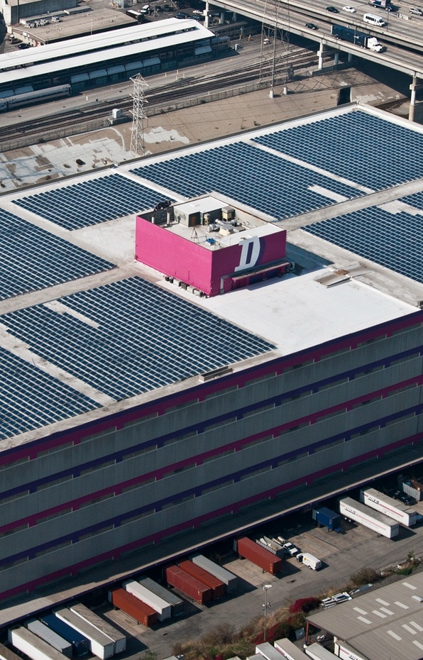 Clenergy Rooftop PV-ezRack SolarMatrix Pro 1.22MW Solar Project in Los Angeles-California-USA