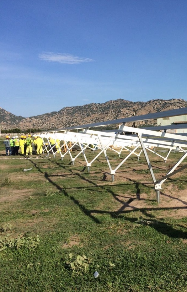 Clenergy Ground Mount PVezRack SolarTerrace ECO 80MW Solar Plant Ninh Thuan Vietnam