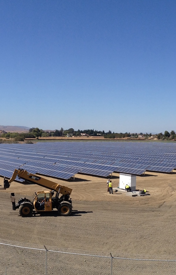 Clenergy Ground Mount PVezRack SolarTerrace II 2.1MW Solar Project Hollister California USA