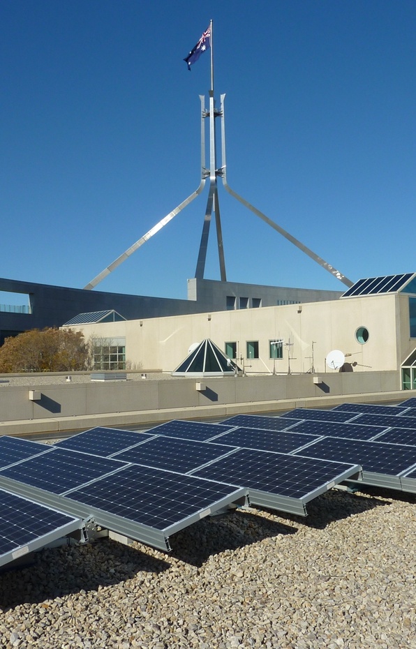Clenergy Rooftop PVezRack SolarMatrix Pro Solar Project Parliament House Canberra Australia