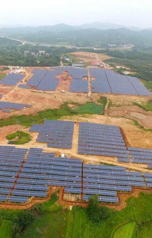 Clenergy Ground Mount 26MW Solar Plant Wuhan Hubei China