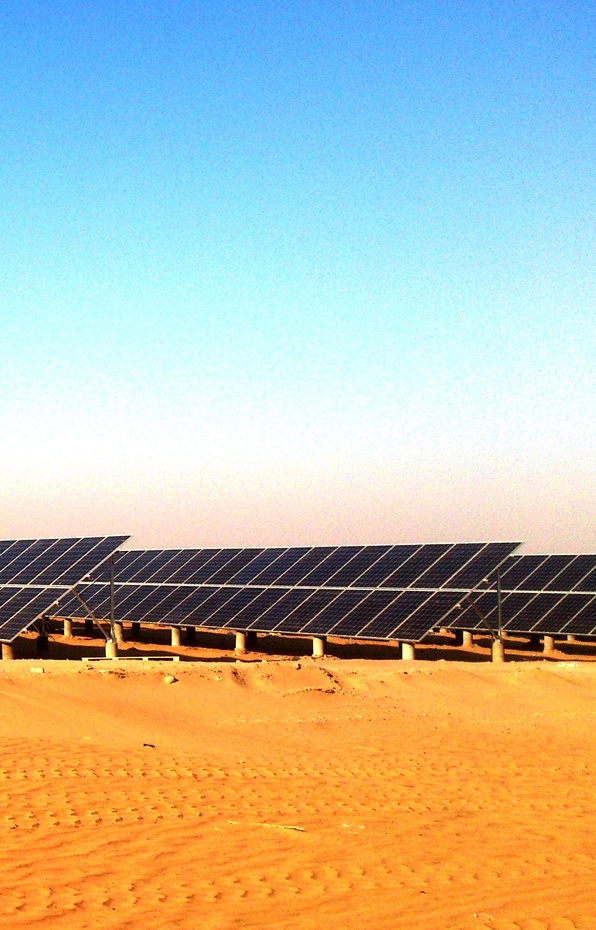 Clenergy Ground Mount 51MW Solar Plant Dengkou Inner Mongolia China