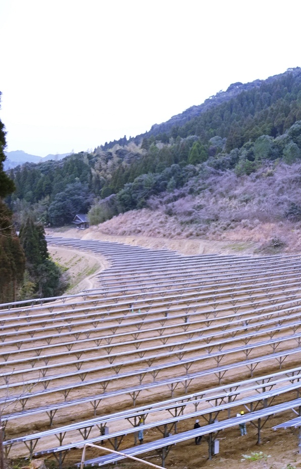 Clenergy Ground Mount PVezRack SolarTerrace II-A 3.4MW Solar Project Hioki Kagoshima Japan