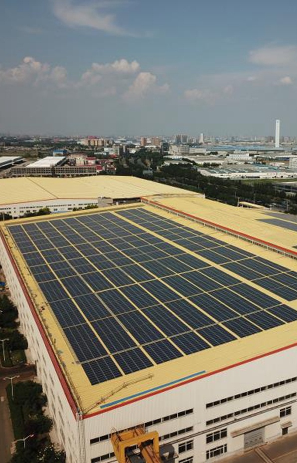 Clenergy Rooftop PVezRack SolarRoof - Tin Roof 30MW Solar Project Shenyang Liaoning China